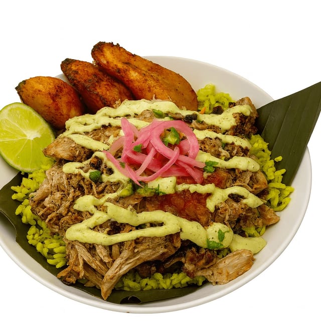 Roasted Pork Rice Bowl.
