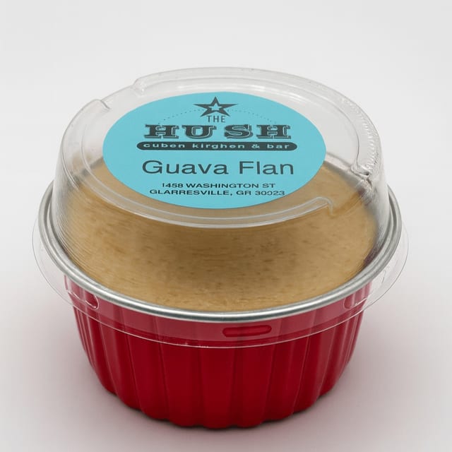 Uncrusted Guava Cheesecake.