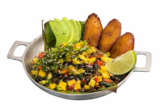 Mango Black Bean Bowl.