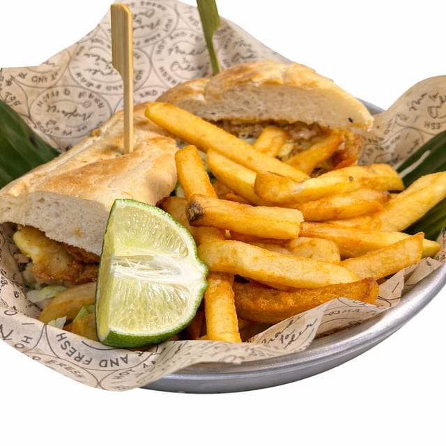 Fried Grouper Sandwich.